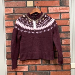 J.Crew Embellished Crewneck Sweater